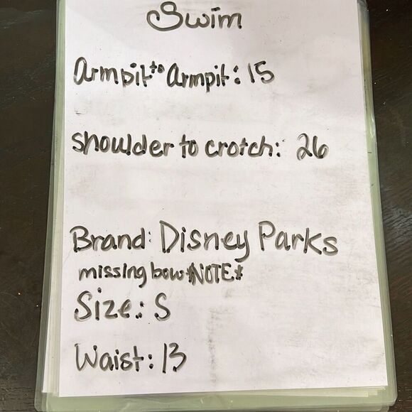 Disney Swimsuit Dress Minnie Mouse Icons Polka-Dot Print Size Small Missing Bow - Picture 5 of 15